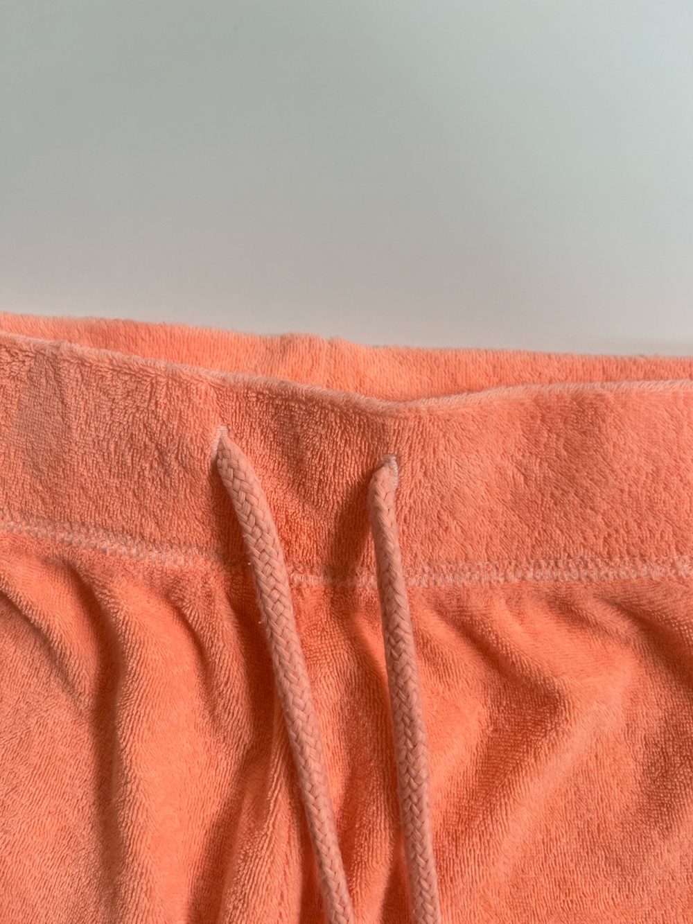 Y2K Vintage PINK Victoria's Secret Orange Terrycloth Gold Dog Mini Micro Shorts - Picture 4 of 8